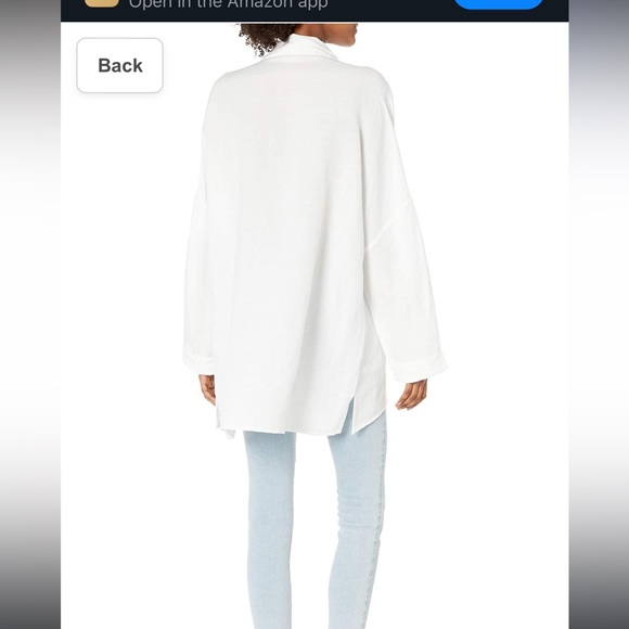 Show Me Your Mumu John’s button down shirt white linen - Picture 5 of 15